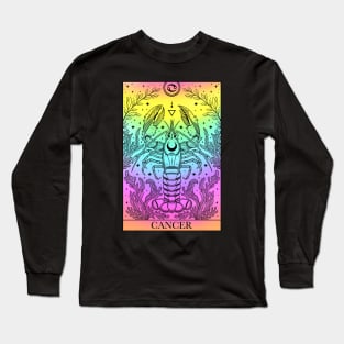 Zodiac sign tarot card Cancer Long Sleeve T-Shirt